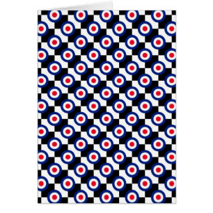Mod Ziel Muster Polka Punkte Mode Vintage