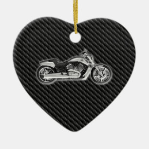 Mode-Accessoire Kohlenstoff Harley Motorrad-3D Keramik Ornament