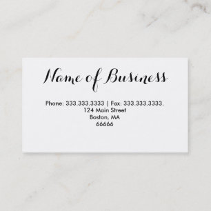 Mode-Art-Fotografie-Visitenkarte Visitenkarte