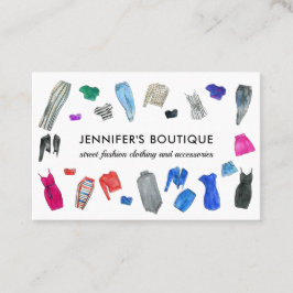 Mode Bekleidung Boutique Store Händler Visitenkarte