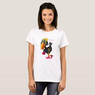 Mode Bird - Malerei - Spaß T-Shirt