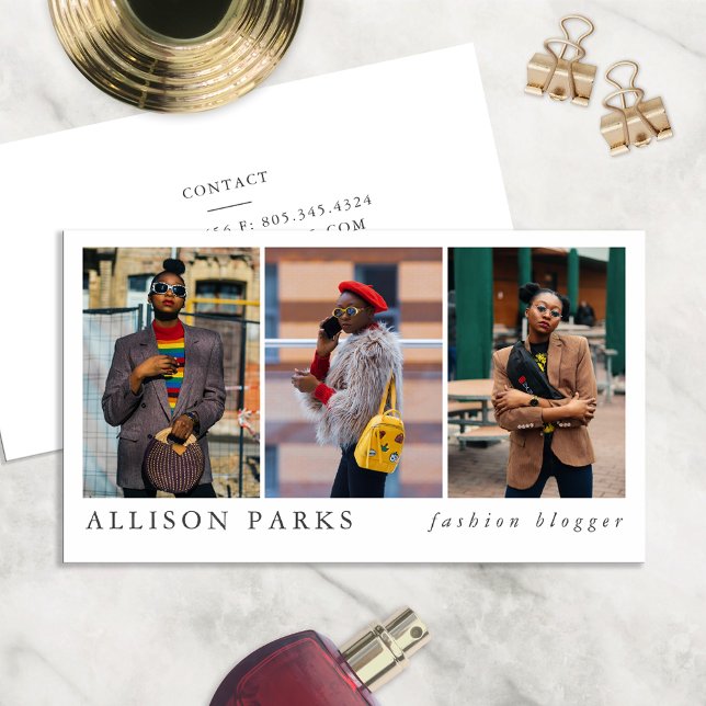 Mode-Blogger/Stylist/sonstige Visitenkarte (Von Creator hochgeladen)