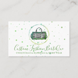 Mode Boutique Green Store Tasche Visitenkarte