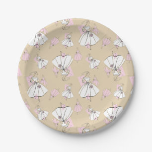 Mode Braut Neutrale Gruppe Mehrere Papierplatten Pappteller