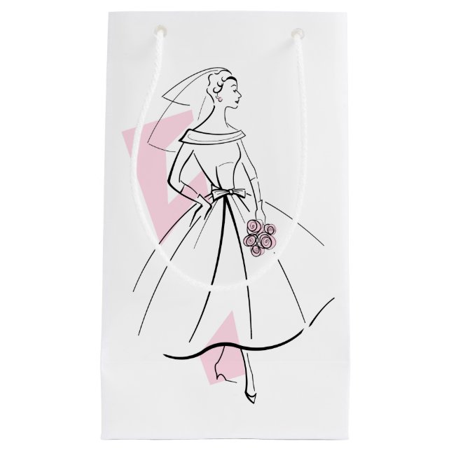 Mode Bride Pink Geschenktasche klein Kleine Geschenktüte (Vorderseite)