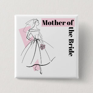 Mode Bride Pink Mutter des Bride-Platzes Button