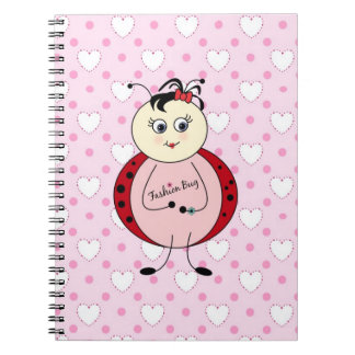 Mode Bug Ladybug Fashionista Notizblock