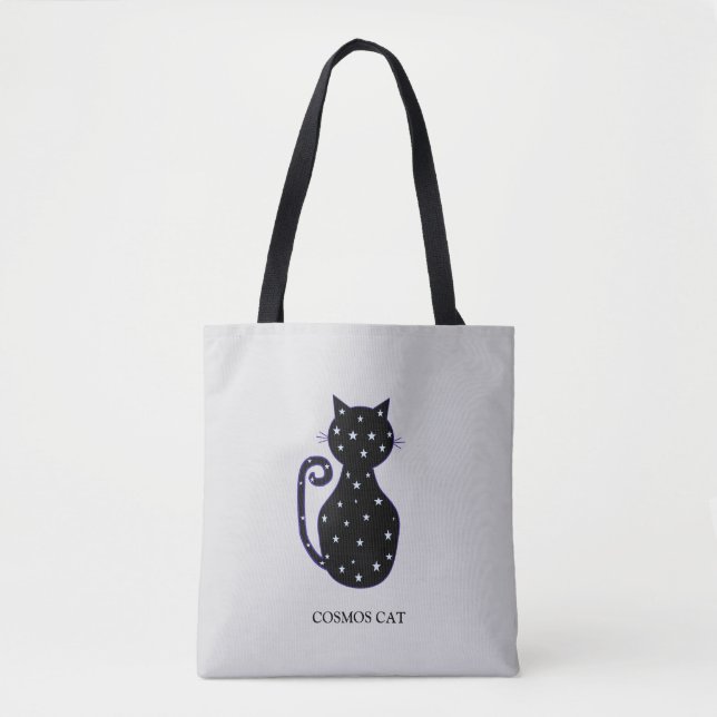 Mode Cosmos Cat Tote Bag (Vorderseite)