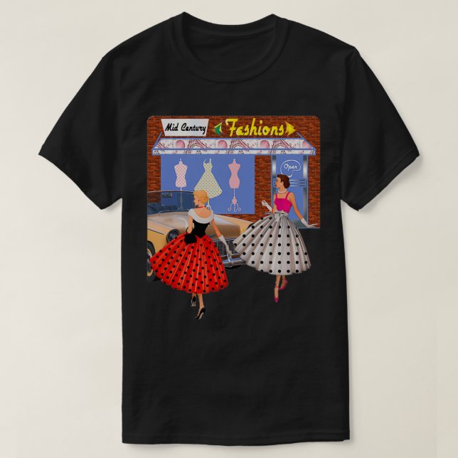 Mode der 50er Jahre T-Shirt (Design vorne)