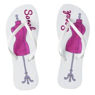 Mode Design Mannequin Fashionista Personalisiert Flip Flops