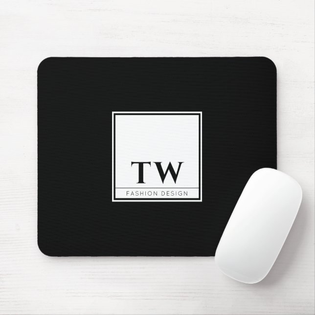 Mode Design Schwarz Mousepad (Mit Mouse)