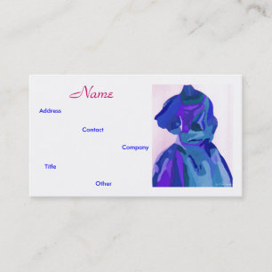 Mode Designer Blue I Business Card Visitenkarte