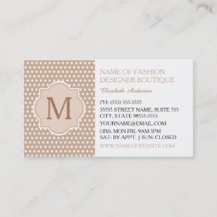 Mode-Designer-Boutique Visitenkarte