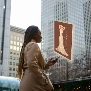 Mode Designer Dress Logo QR Rose Shop Visitenkarte