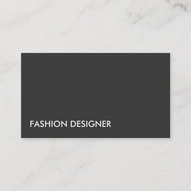 Mode-Designer-elegantes berufliches einfaches Visitenkarte (Vorderseite)