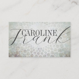 Mode Designer Gray Tones Mandala Business Card Visitenkarte
