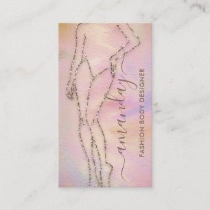 Mode-Designer Logo QR Rose Body Form BeautySPA Visitenkarte