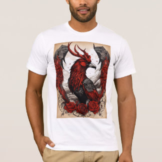 Mode desion eagal pritnt, um menschliches t-kurz T-Shirt