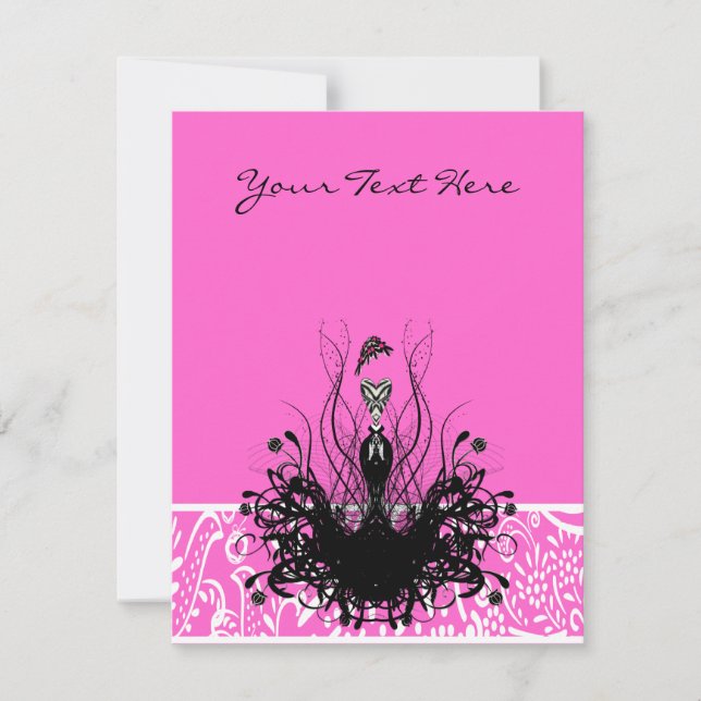 Mode Diva Einladungen, Flyer und Aufkleber Einladung (Vorderseite)