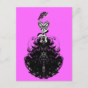 Mode-Diva Wählen Sie Card Custom Colors aus. Postkarte