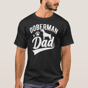 Mode Dobermann Pinscher Hund Papa Silhouette Fell T-Shirt