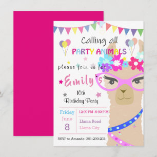 Mode-Drama-Lama Einladung