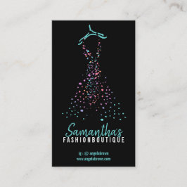 Mode Dress Boutique Shop Händler Blogger Dots Visitenkarte