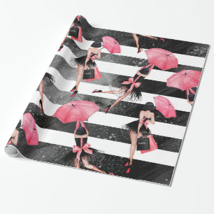 Mode-Girl Geschenkpapier