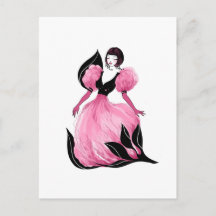 Mode Glamour schöne Wasserfarben-Illustration