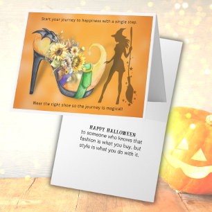 Mode-Halloween-Grußkarte Karte