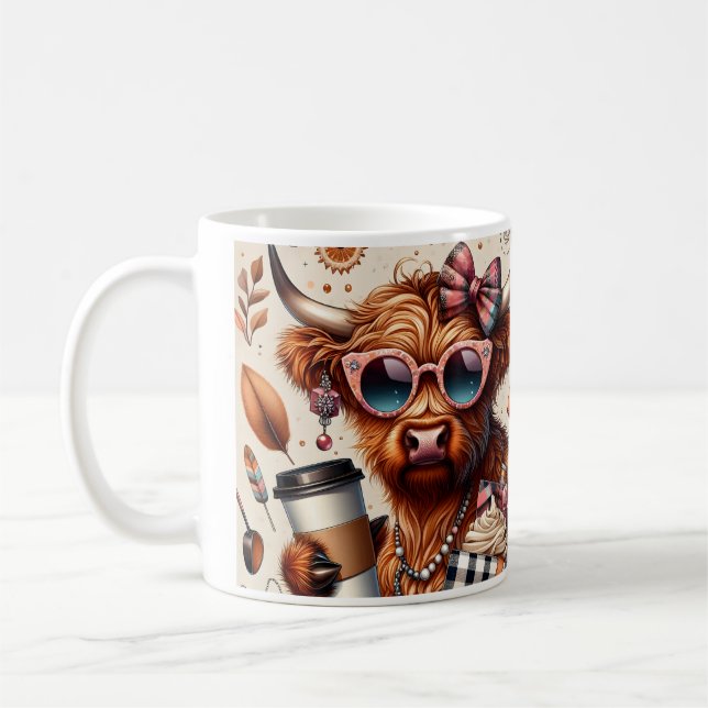 Mode Highland-Kuh Kaffeetasse (Links)