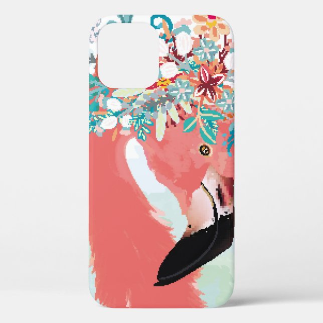 Mode-Illustration mit gezeichnet rosa Flamingoflam Case-Mate iPhone Hülle (Rückseite)