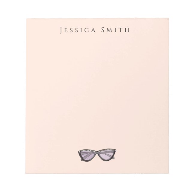 Mode-Illustration mit Sonnenblase Notizblock (Vorderseite)