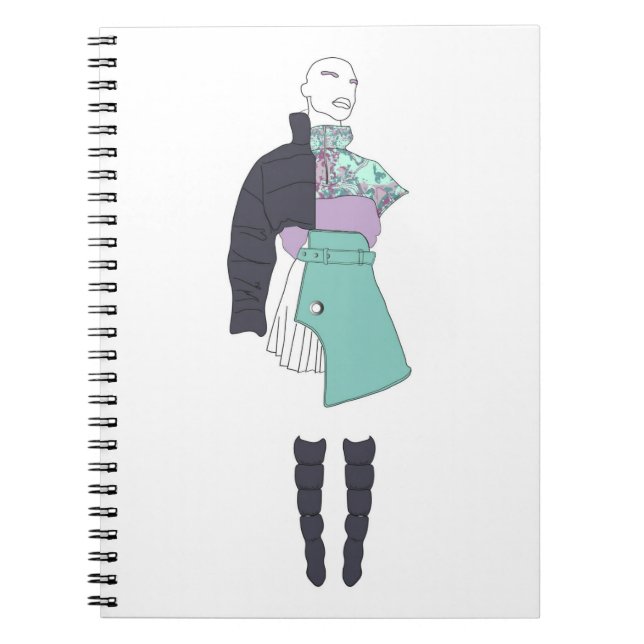 Mode-Illustration Notizblock (Vorderseite)