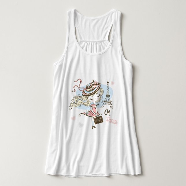 Mode in Paris Tank Top (Design Vorderseite)