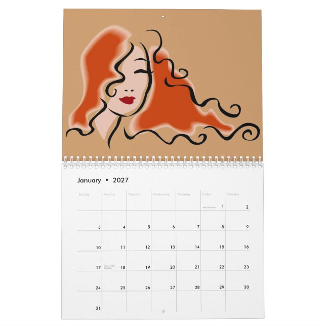 Mode-Kalender Kalender (Jan 2027)