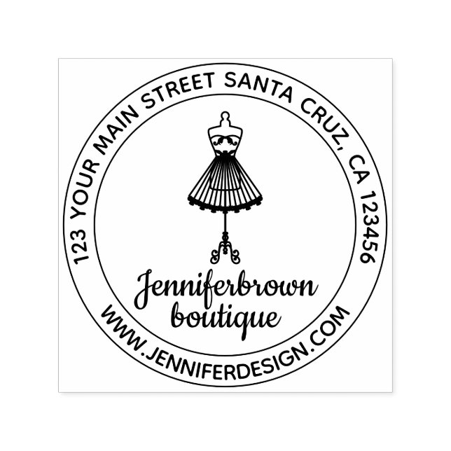 Mode Kleid Mannequin Simple Tailor Logo Permastempel (Design)