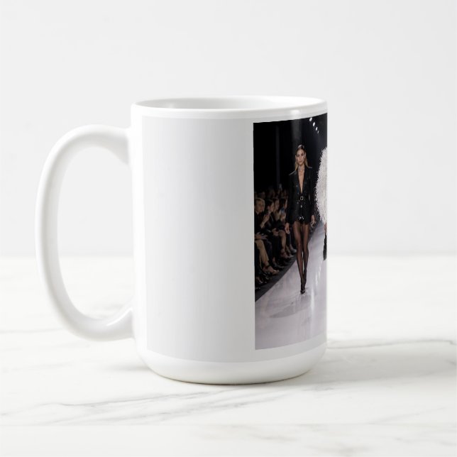 Mode Laufsteg Kunst Tasse (Links)