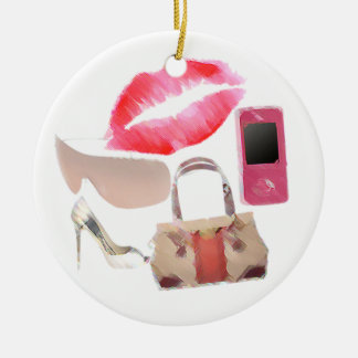 Mode-Mädchen Keramik Ornament