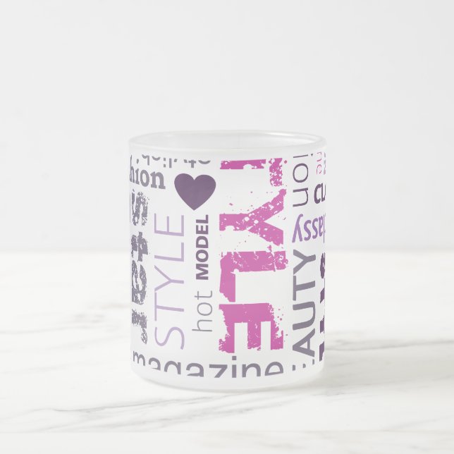 Mode Model Style Mattiert Glass Coffee Tasse Cup (Mittel)