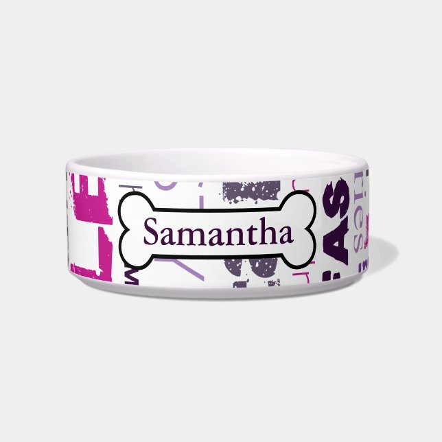 Mode Model Style Schönheit Star Maga Haustierfutte Napf (Vorderseite)