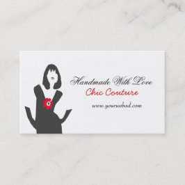 Mode-Modell Black Allure Posh Chic Schönheit Visitenkarte