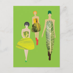 Mode-Models Postkarte