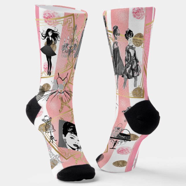 Mode-Models Socken (Gewinkelt)