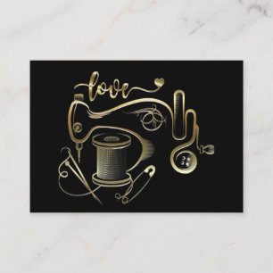 Mode, Nähen, Version der Seamstress Business Card Visitenkarte