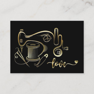 Mode, Nähen, Version der Seamstress Business Card Visitenkarte