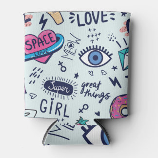 Mode Patch: Pop Art Stickers. Dosenkühler