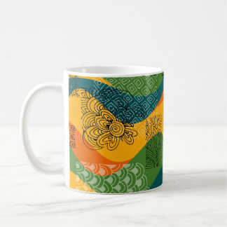 Mode-Patchwork: Entwürdigende Abstrakte Kunst Kaffeetasse
