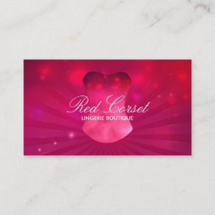 Mode Pink Lux-Korsett Unterwäsche Visitenkarte