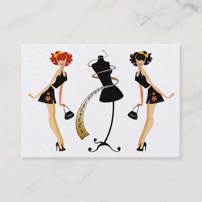 Mode/Seamress/Gewichtsmanagement Visitenkarte (Vorderseite)